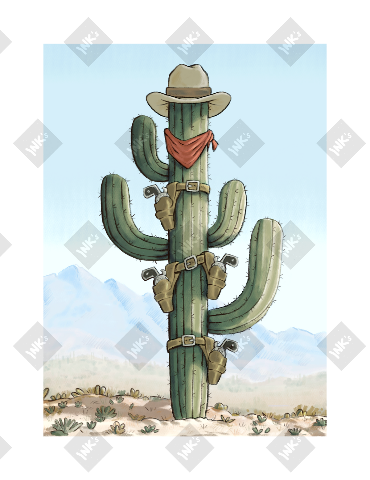 (ss-009) Tall Saguaro