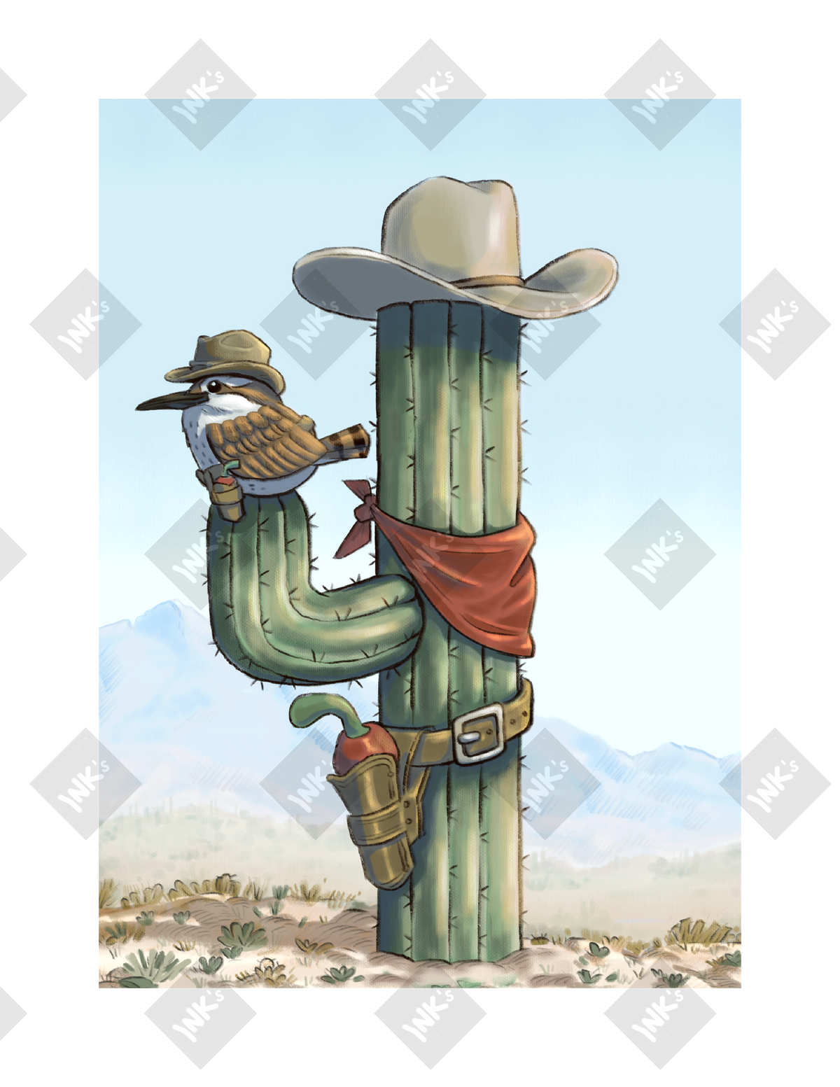 (ss-005) Sparrow Saguaro