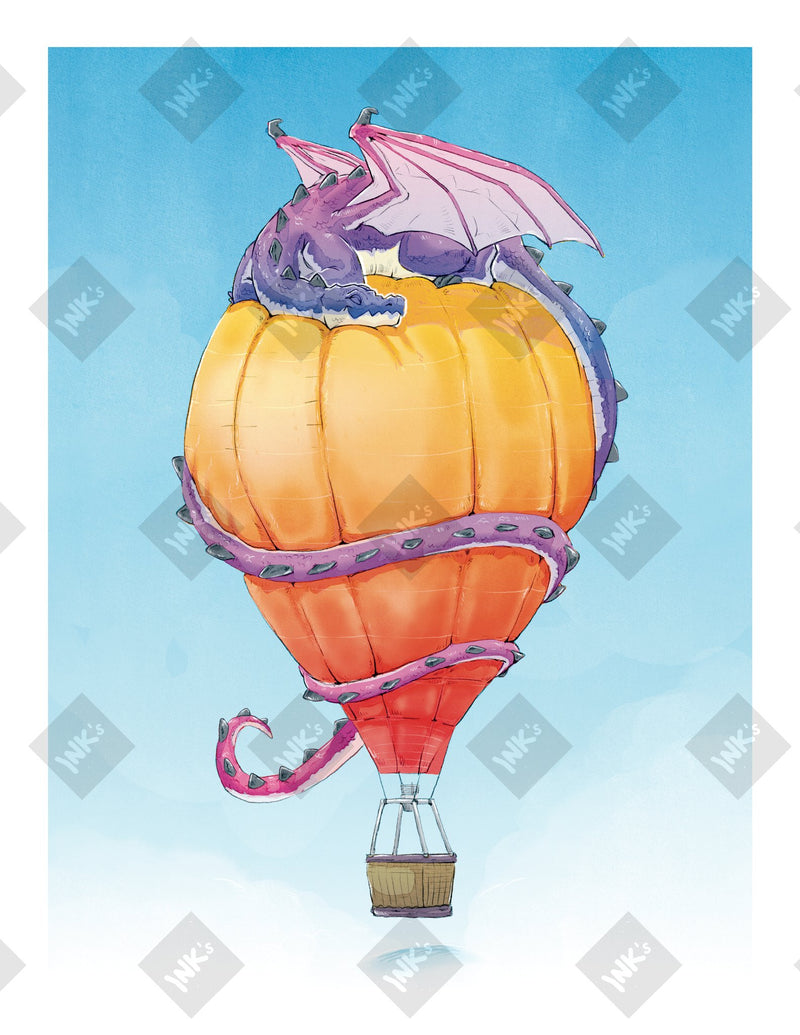 Balloon Nap art print by Inkchievous