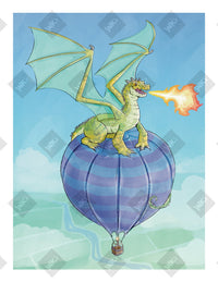 Balloon Perch art print by Inkchievous