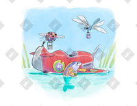 Painting the Plane art print by Inkchievous