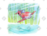 Finn Flying art print by Inkchievous
