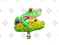 Treefrog Balloon art print by Inkchievous