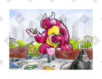 Zoo art print by Inkchievous