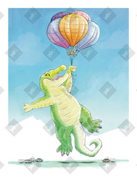 Lift Off art print by Inkchievous
