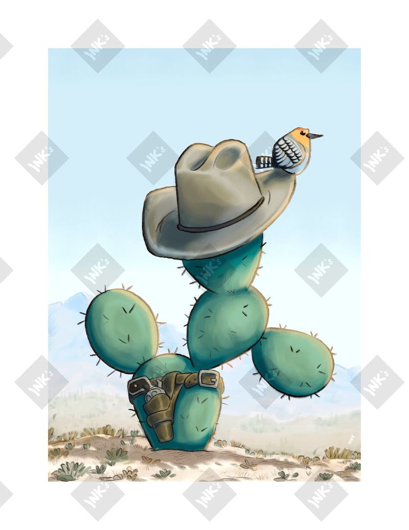 Prickly Pear art print by Inkchievous