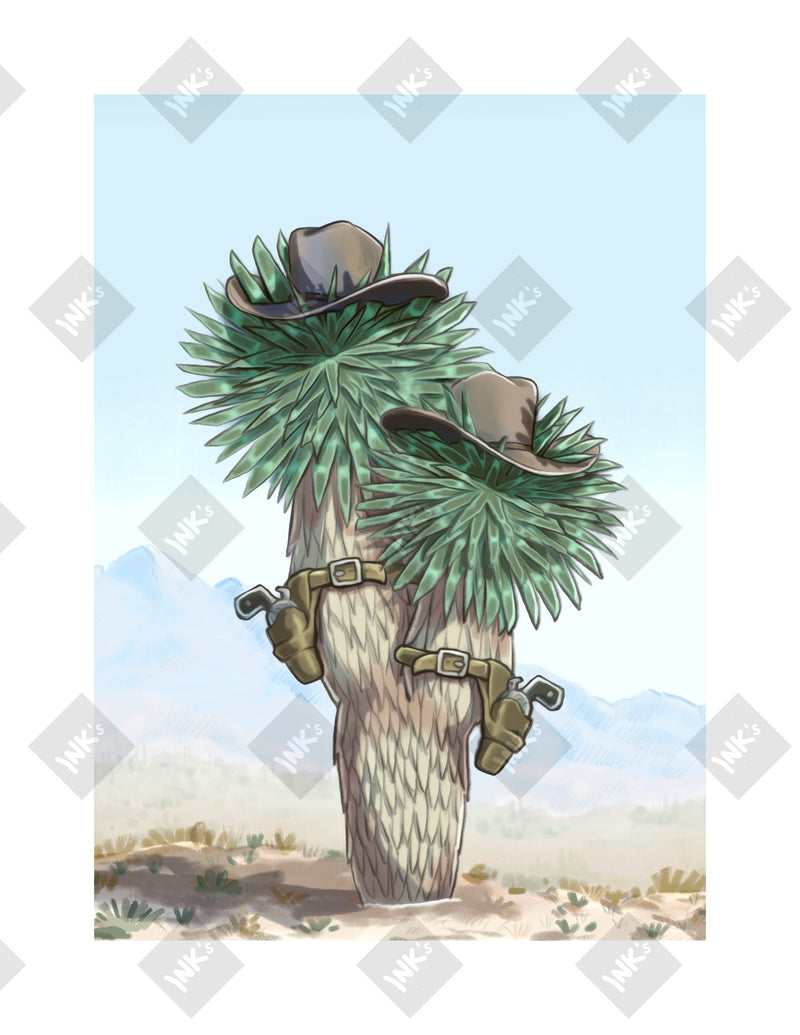 Yucca art print by Inkchievous