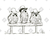 Sparrow Posse art print by Inkchievous